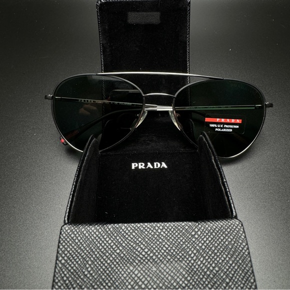 Prada Linea Rossa Aviator Womens Sunglasses - Picture 1 of 12